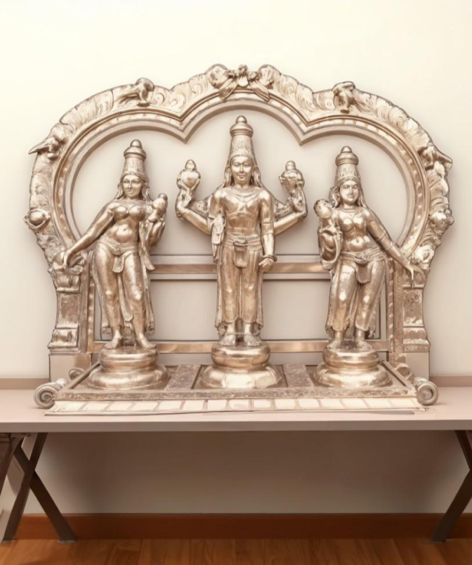 Vishnu with Lakshmi and Bhudevi